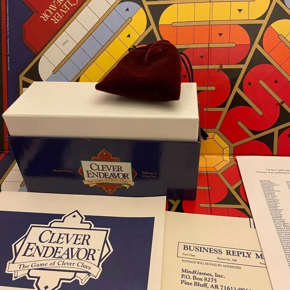 4121 Vintage Clever Endeavor Board Game Delux Edition